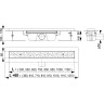 Водоотводящий желоб ALCAPLAST APZ11-850 АНТИВАНДАЛ с решеткой (решетка в комплекте)